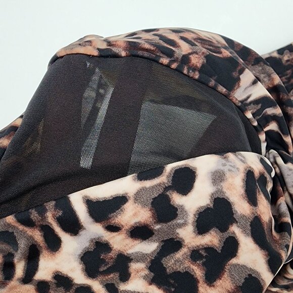 Miraclesuit Womens 10 Leopard Print Twist Of Fate One-Piece Swimsuit New - Picture 5 of 9